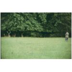 The deer warden telling us about the different deer in the park