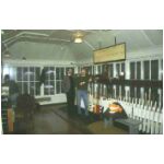 Horden Signal Box lever frame, prior to work starting - 34kb